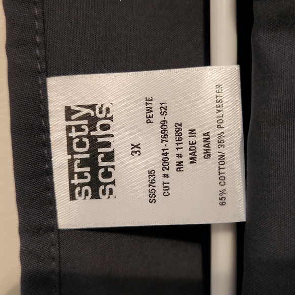 3XL Pewter Gray Scrub Set - Picture 2 of 6